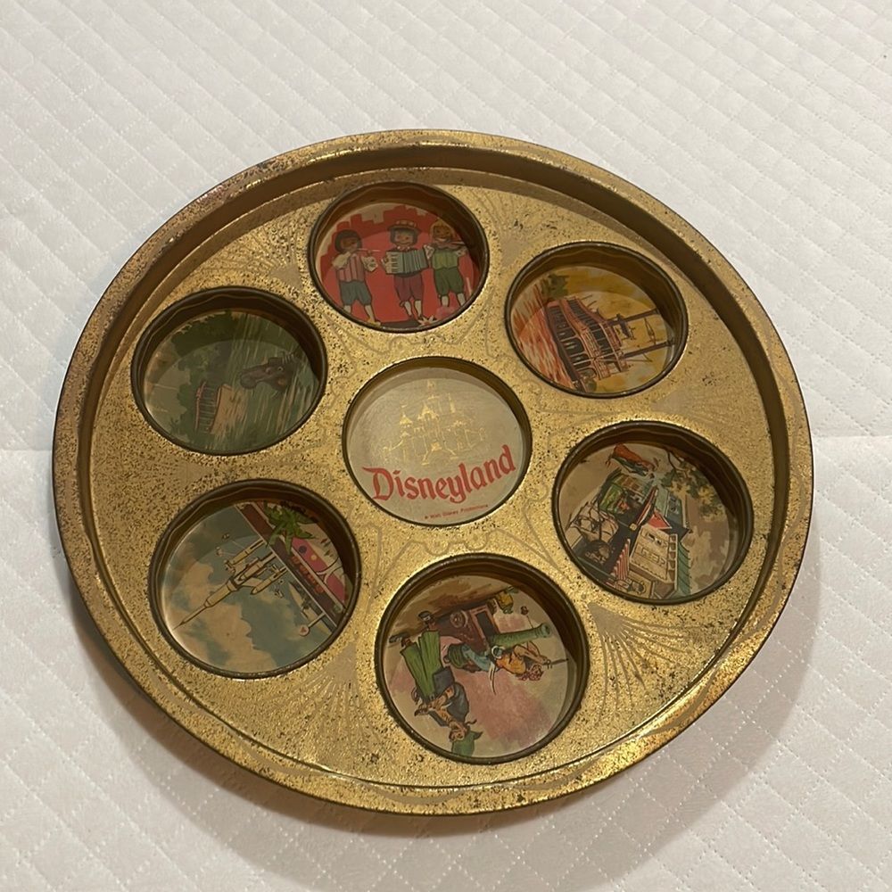 1950’s Disneyland drink tray antique